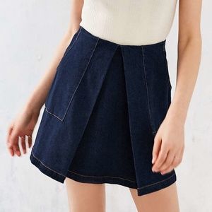 NWT Finders Keepers Denim Origami Mini Skirt